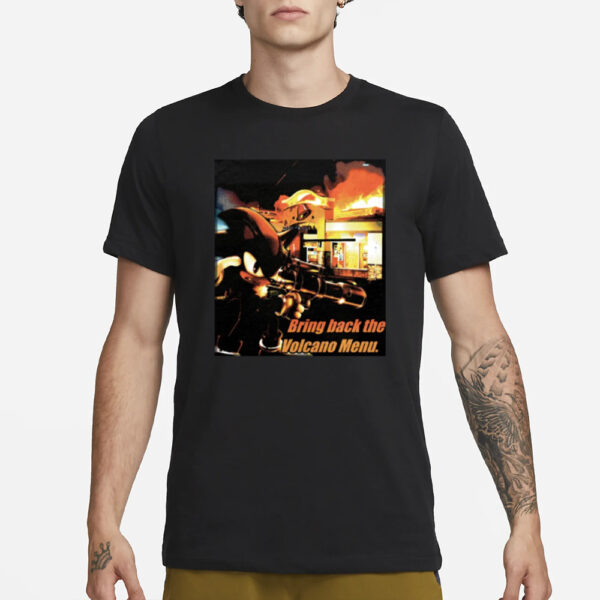 Mamono World Bring Back The Volcano Menu T-Shirt1