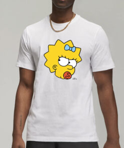 Manicita Wearing The Simpsons Maggie Angry Big Face T-Shirt1