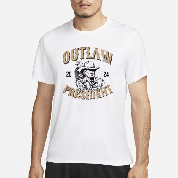 Outlaw President 2024 Trump Eagle T-Shirt1