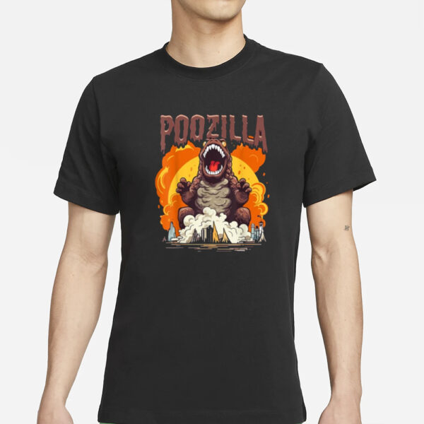 Poozilla Explosive Monstrous Diarrhea Poop Meme T-Shirts