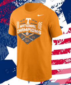 Tennessee Volunteers Nike 2024 NCAA Men's Baseball College World Series Champions Official Logo T-Shirt