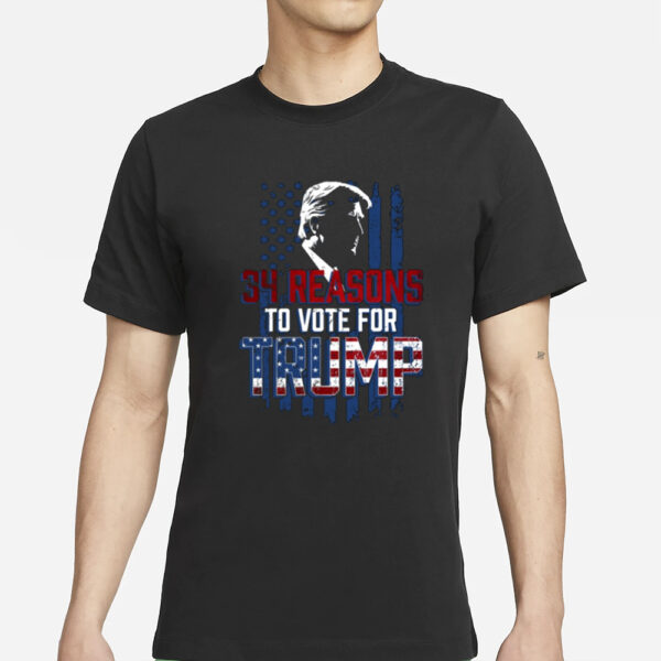 Terrence K. Williams 34 Reasons To Vote For Donald Trump T-Shirts