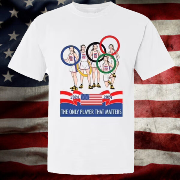 The T-Shirt Shows Clark Holding The Olympic Rings With The Tagline 'The Only Player That Matters'