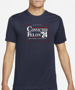 Zeek Arkham Convicted Felon 24 Make America Sane Again T-Shirt2