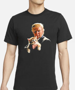 Donald Trump And Cat 2024 Kitty T-Shirt