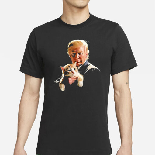 Donald Trump And Cat 2024 Kitty T-Shirt