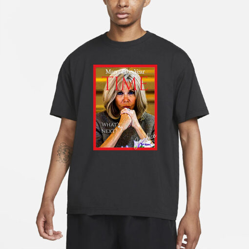 Official Candace Owens Wearing Brigitte Macron Man Of The Year Time T-Shirt6